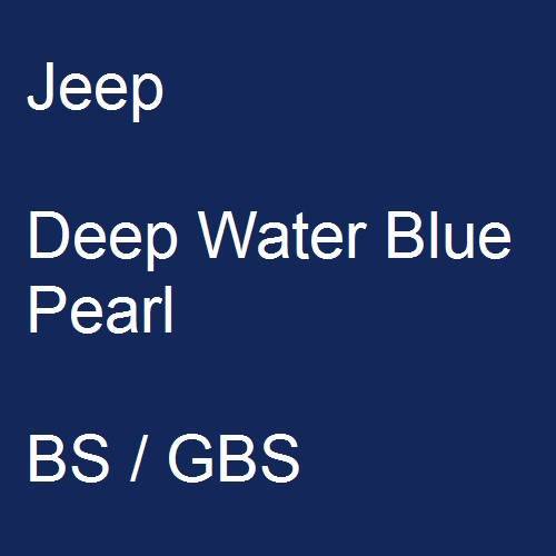 Jeep, Deep Water Blue Pearl, BS / GBS.